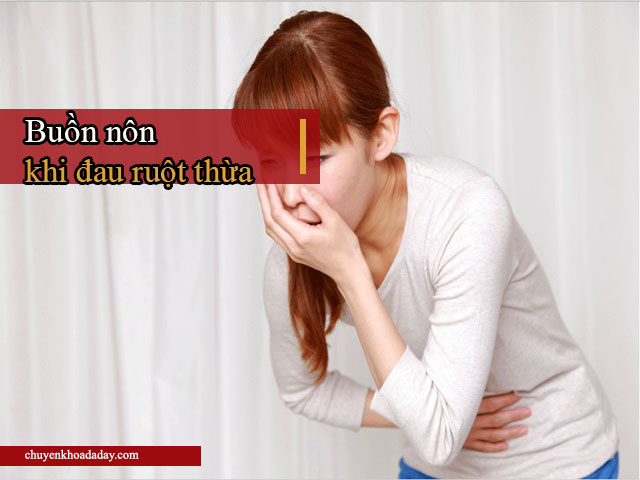 triệu chứng đau ruột thừa