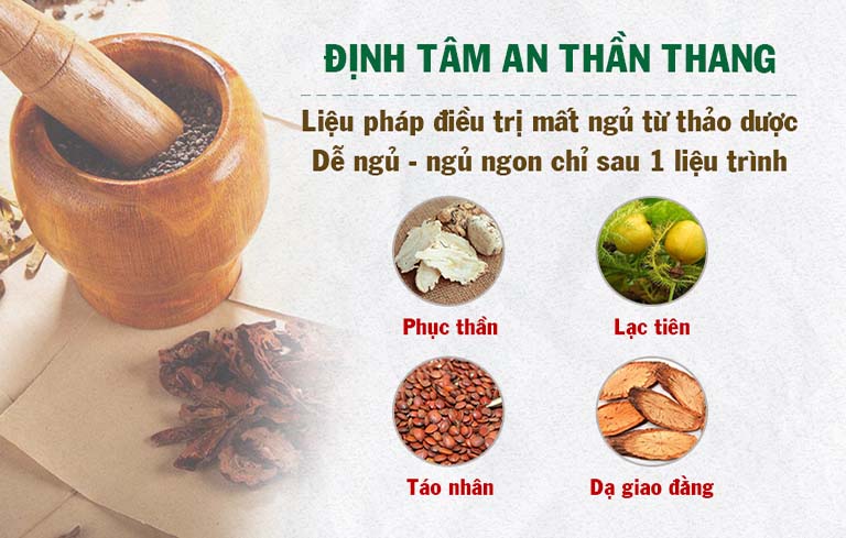 Thành phần gồm thảo dược quý trong Định tâm An thần thang