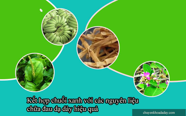 chuối xanh chữa đau dạ dày