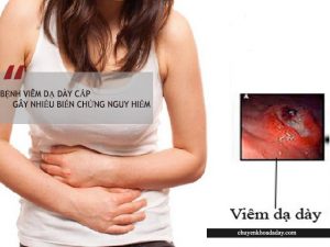 Bệnh viêm dạ dày cấp gây nhiều biến chứng nguy hiểm
