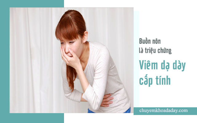 hiện tượng viêm dạ dày cấp tính