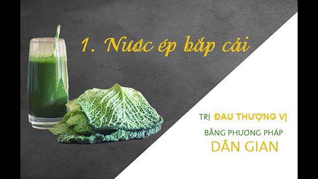 Nước ép bắp cải trị đau thượng vị