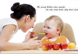 Nên cho trẻ ăn nhiều rau xanh và trái cây tươi khi bị rối loạn tiêu hóa