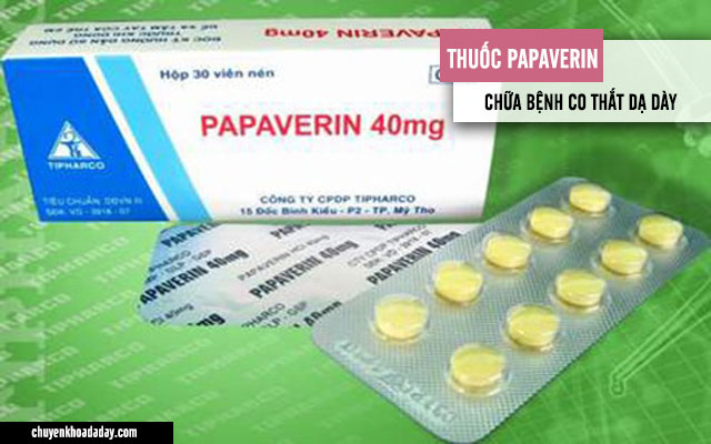 Thuốc Papaverin chữa bệnh co thắt dạ dày