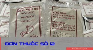 Đơn thuốc số 12 - Bệnh viện Quân y 103
