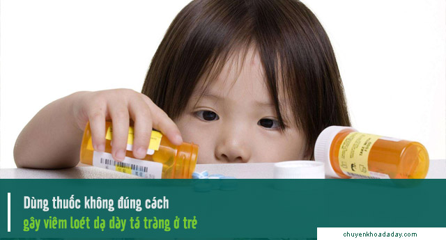 chữa viêm loét dạ dày tá tràng ở trẻ