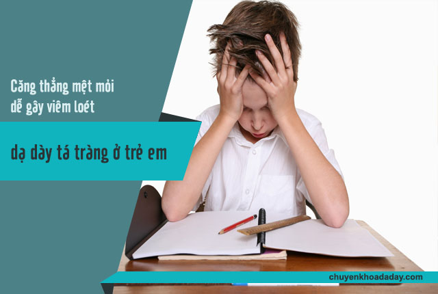 viêm loét dạ dày tá tràng ở trẻ em