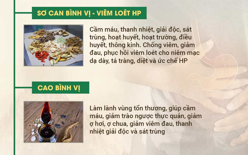 Sơ can Bình vị tán được bào chế từ hàng chục thảo dược được chọn lọc kỹ lưỡng