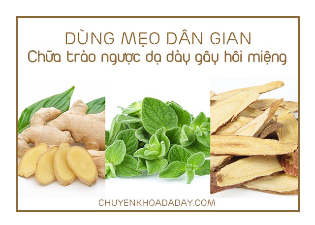 chữa hôi miệng do trào ngược dạ dày