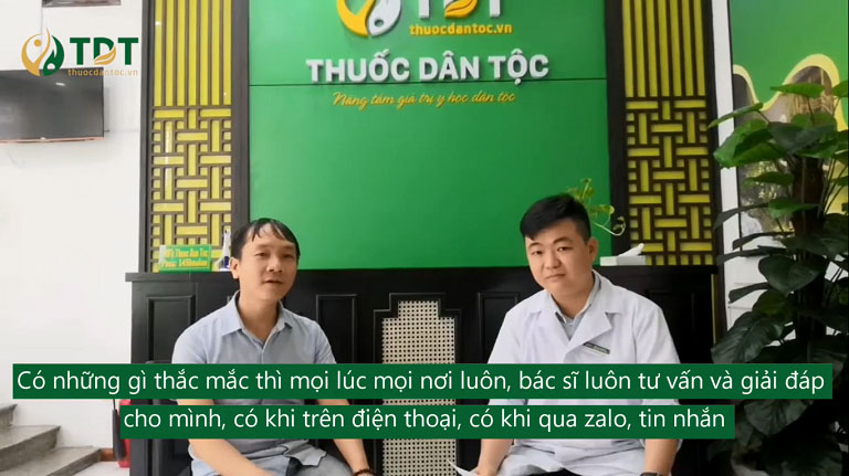 Bệnh nhân Huỳnh Duy Khải chia sẻ khi sử dụng bài thuốc