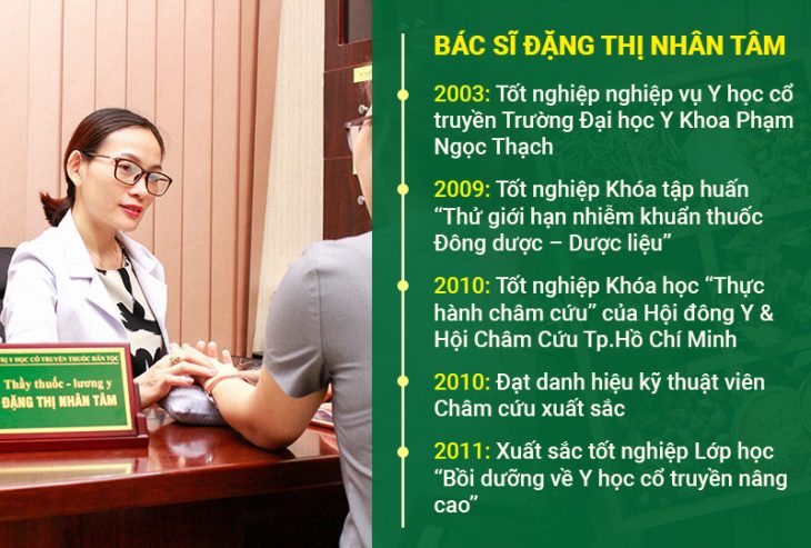 Bác sĩ Đặng Thị Nhân Tâm là chuyên gia có 15 năm khám và điều trị bệnh về đường tiêu hóa Bác sĩ Đặng Thị Nhân Tâm là chuyên gia có 15 năm khám và điều trị bệnh về đường tiêu hóa
