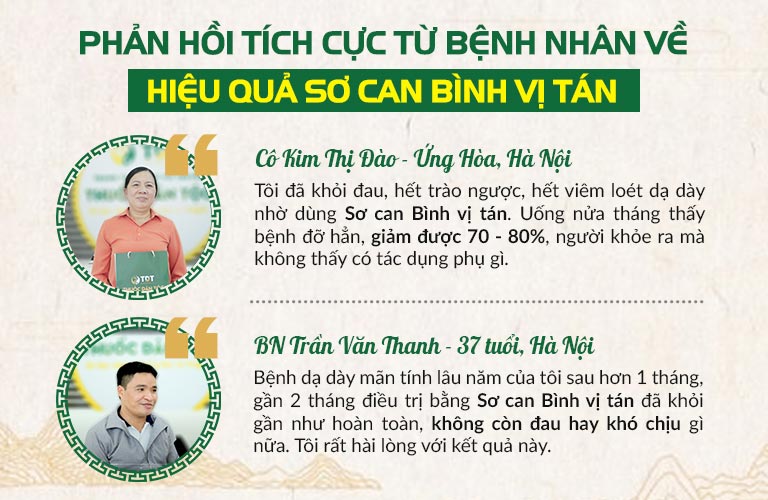 Bệnh nhân phản hồi tích cực về bài thuốc