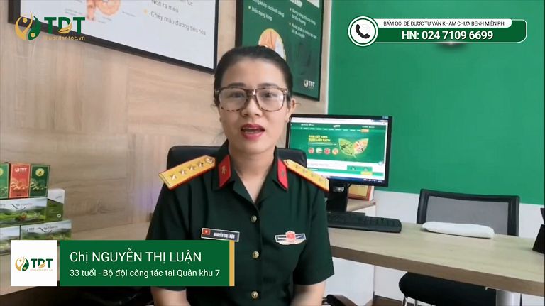 Chị Nguyễn Thị Luận - bệnh nhân bị trào ngược và nhiễm khuẩn HP