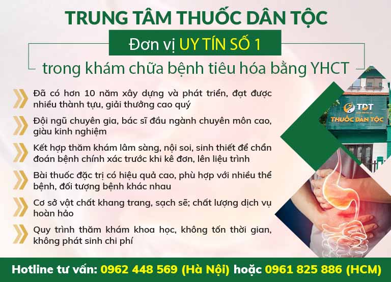 Trung tâm Thuốc dân tộc chữa bệnh tiêu hóa