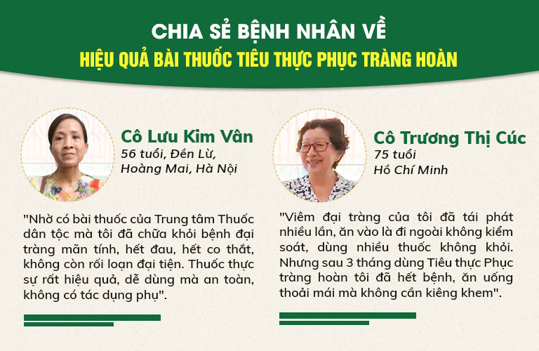 Bệnh nhân chia sẻ về bài thuốc