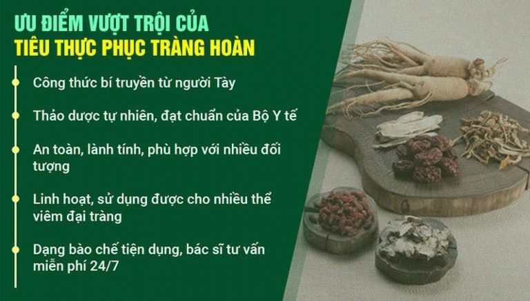 Tiêu thực Phục tràng hoàn đặc trị viêm đau đại tràng