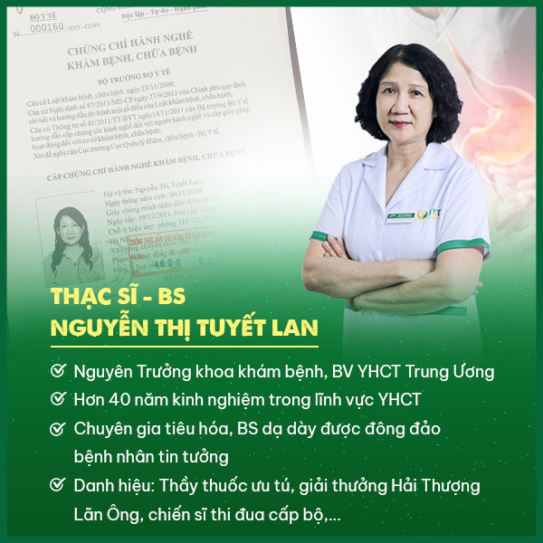 Thông tin về Ths.Bs Nguyễn Thị Tuyết Lan