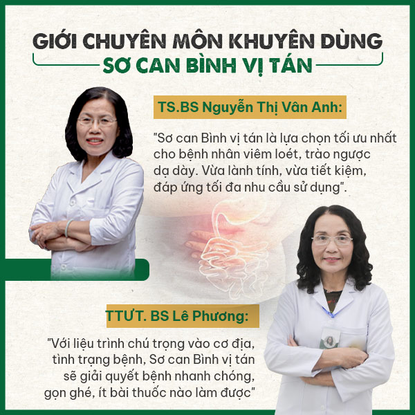 Đánh giá chuyên gia về Sơ can Bình vị tán