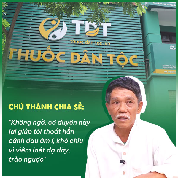 Chú Thành chia sẻ về cơ duyên giúp hết bệnh dạ dày