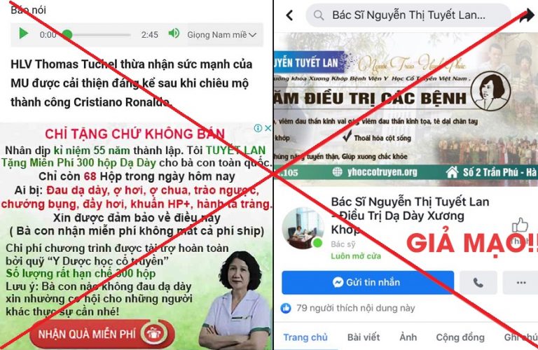 Người bệnh cần cẩn thận trước những thông tin mạo danh Trung tâm và Bs Tuyết Lan